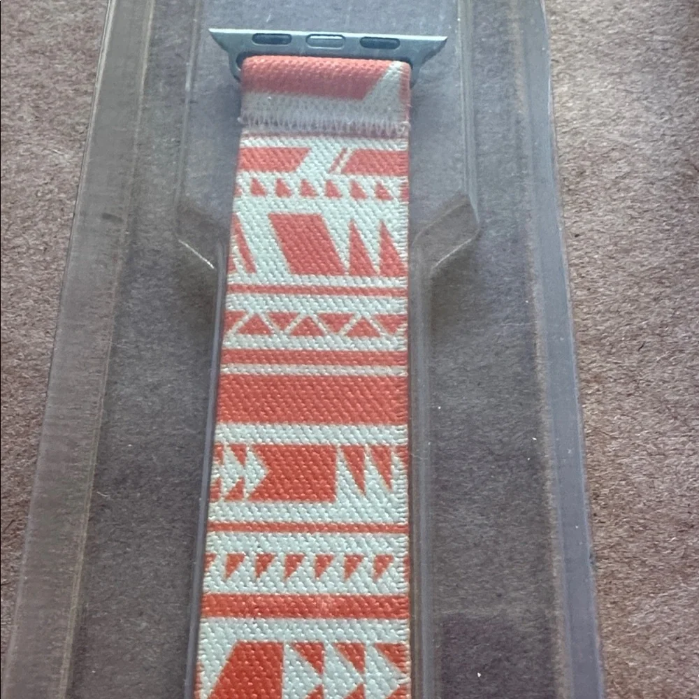 Orange Patterned Wristband